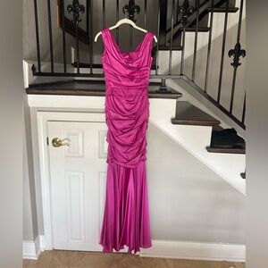 Dolce & Gabbana satin long dress